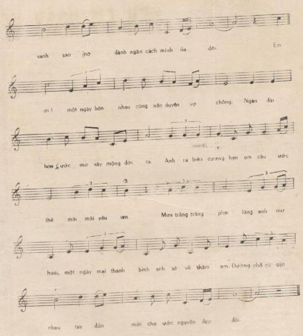 Sheet nhạc Hẹn Em Ngày Về 2